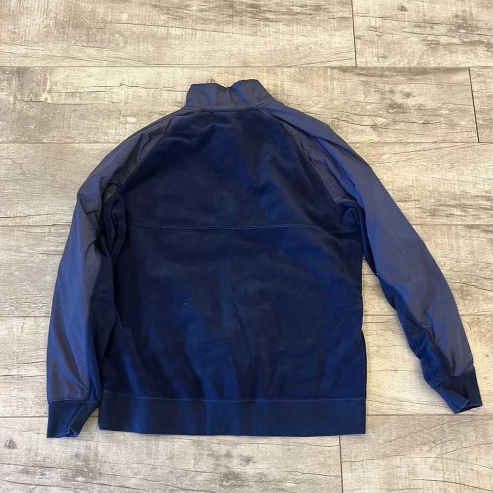 Men's L Nike Sportswear Fleece 1/2‎ Zip Pullover Sweatshirt Blue